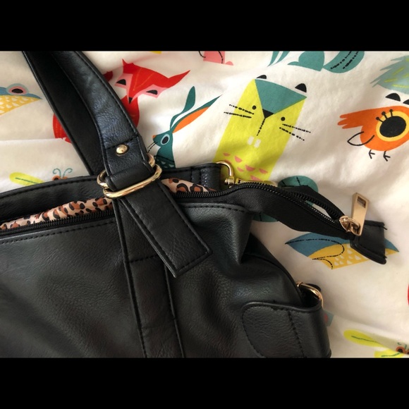 Laurel&sunset big black bag with leopard print - Picture 8 of 8